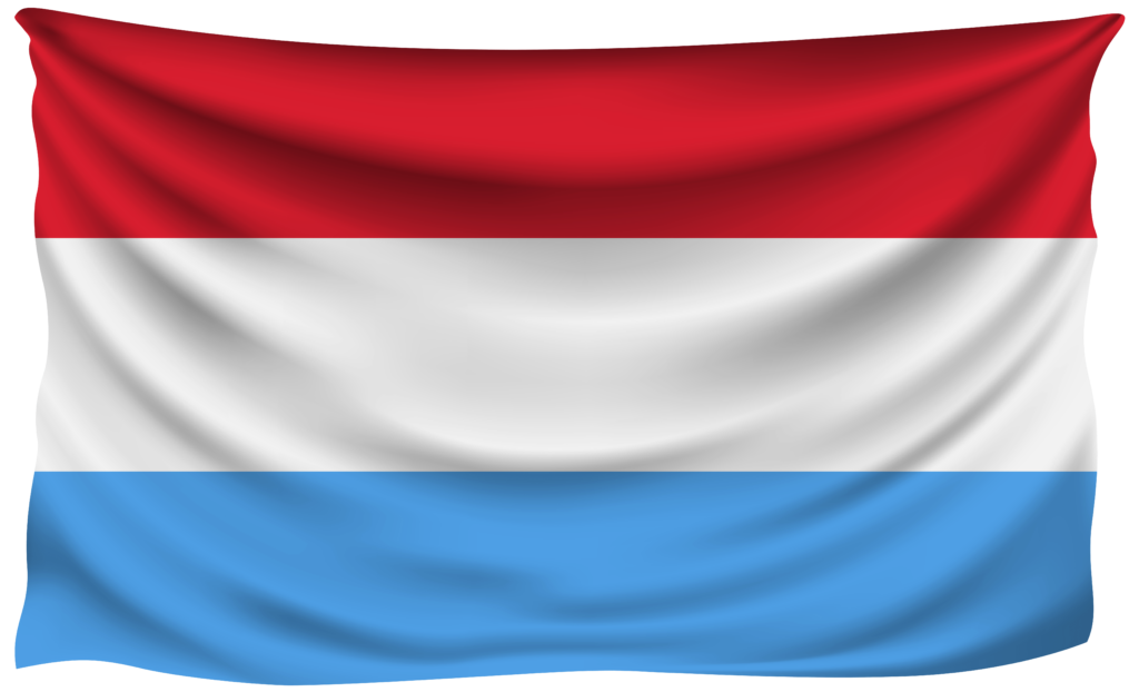 Luxembourg Wrinkled Flag