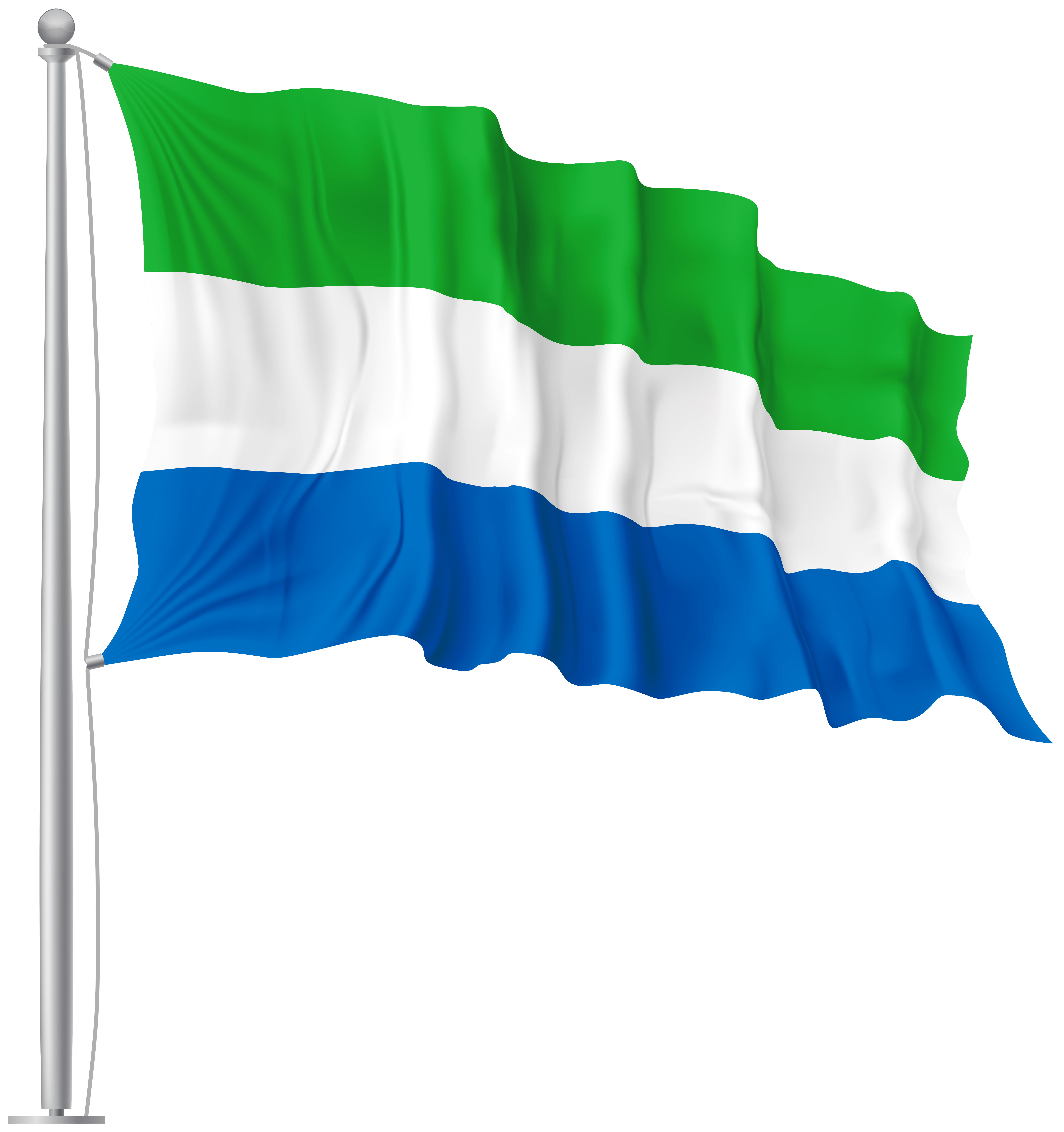 Sierra Leone Waving Flag Wallpaper Wallpaper