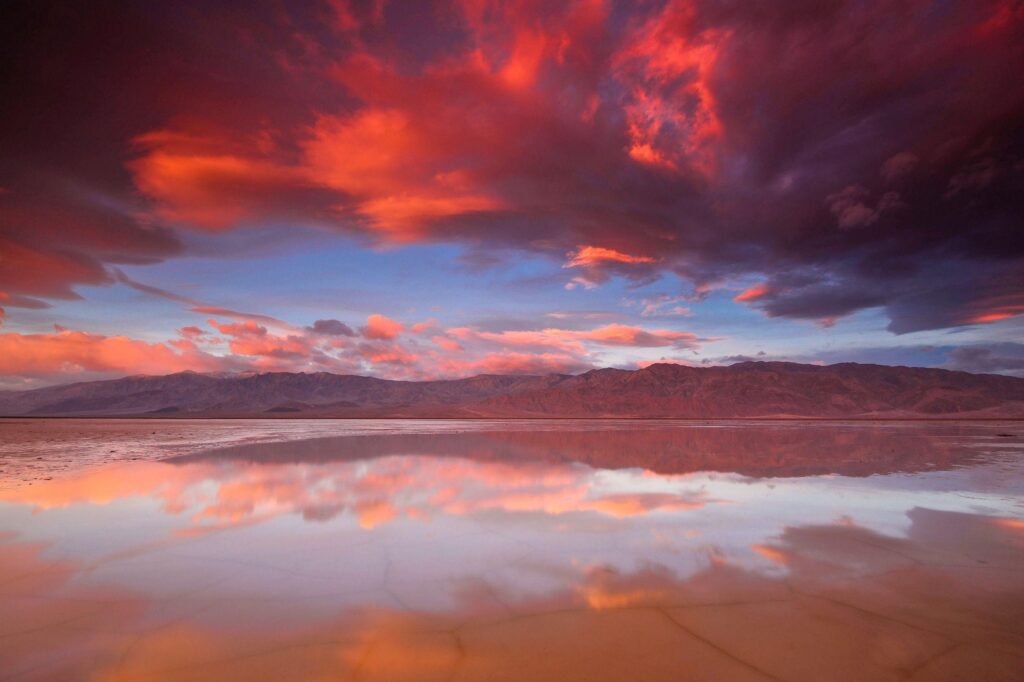 Wallpapers Death Valley National Park, Sunrise, Clouds, Nature,