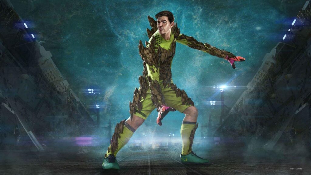 Guardians of the Football Galaxy Thibaut Courtois as Groot