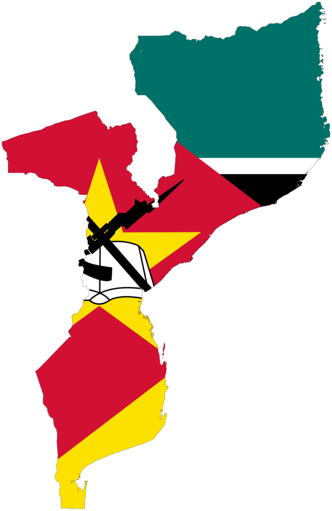 Mozambique Flag map …