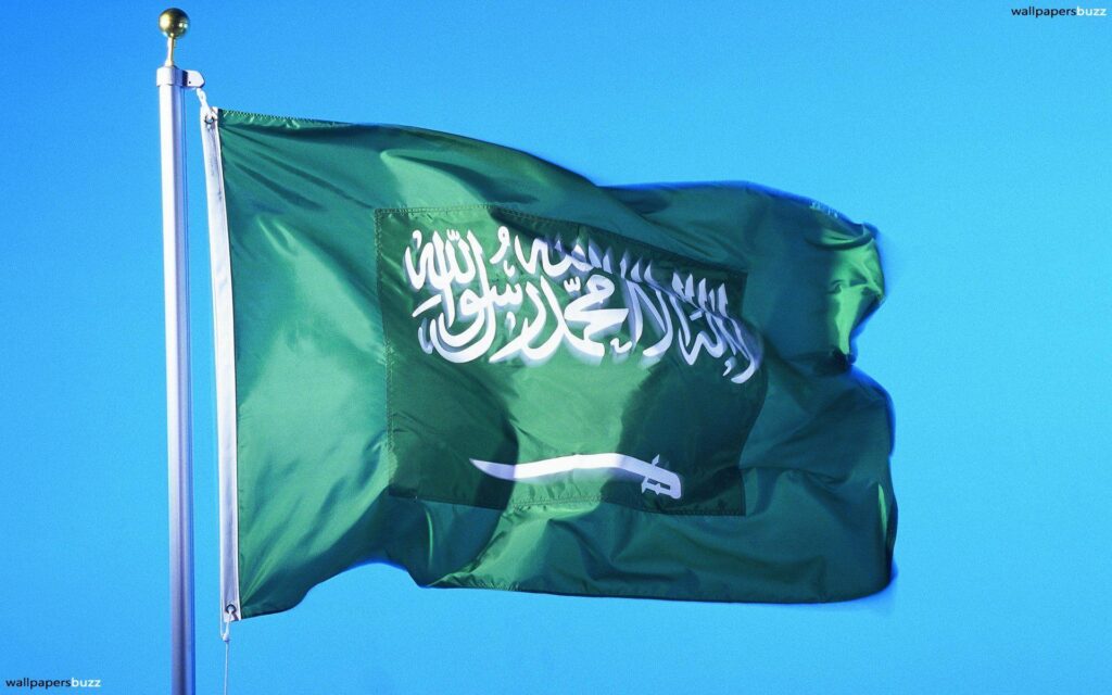 The flag of Saudi Arabia 2K Wallpapers