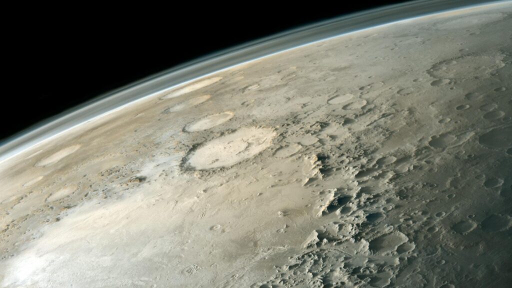 Outer space mars crater wallpapers