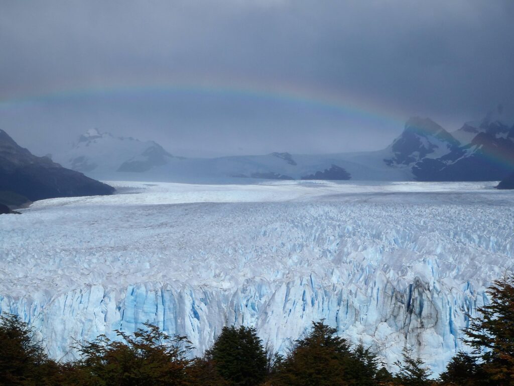 Rainbow Over the Perito Moreno Glacier K wallpapers