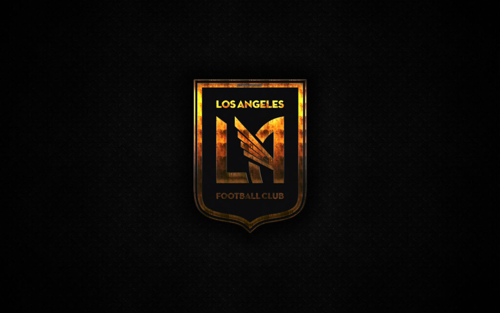 Download wallpapers Los Angeles FC, LA FC, k, metal logo, creative