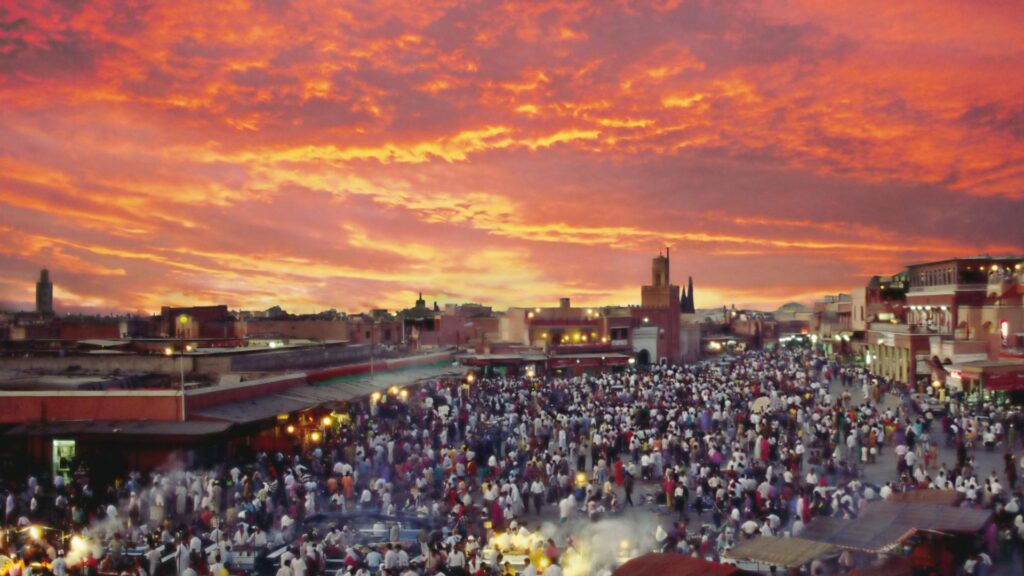 Marrakech, Morocco, Jamaa el Fna Square and Market Place