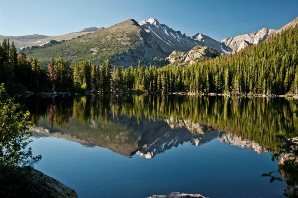 This is a photo of the Rocky Mountain National Forest This is