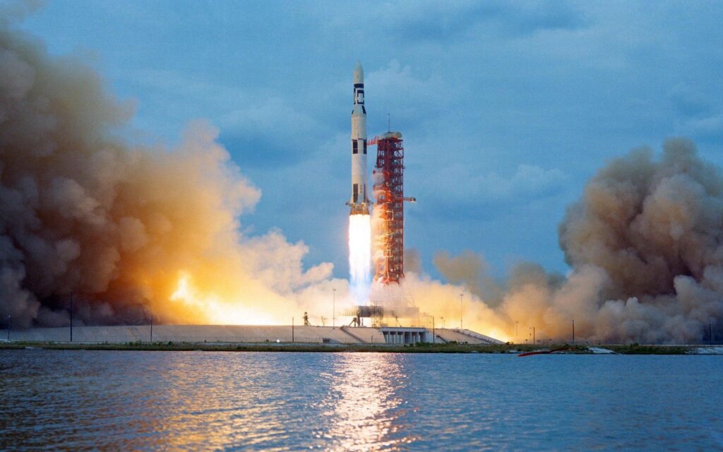 HD wallpaper Apollo, launch Pads, NASA, rocket, Saturn V, Scanned