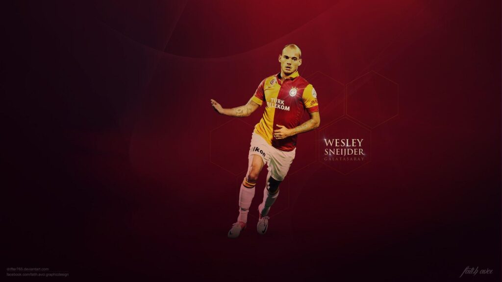 Wesley Sneijder Galatasaray Exclusive 2K Wallpapers