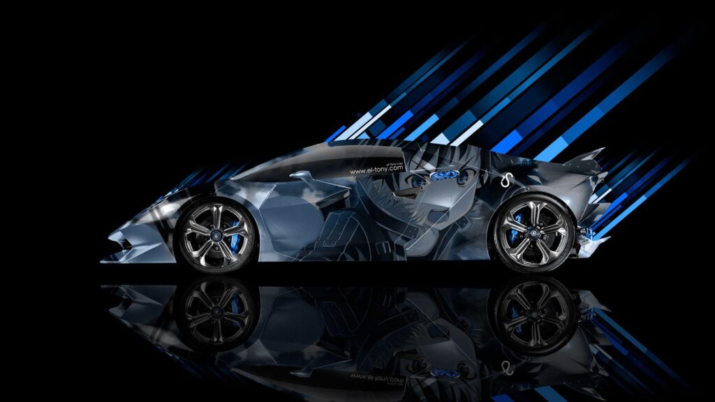 Lamborghini Sesto Elemento Side Water Car Efect @el