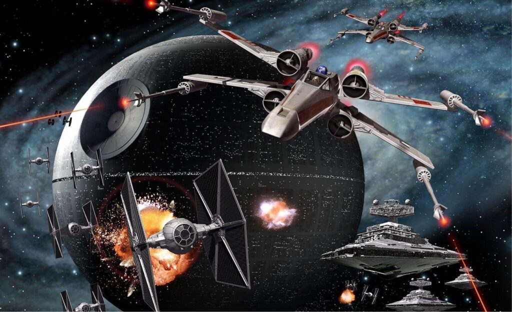 X Wings And Tie Fighters