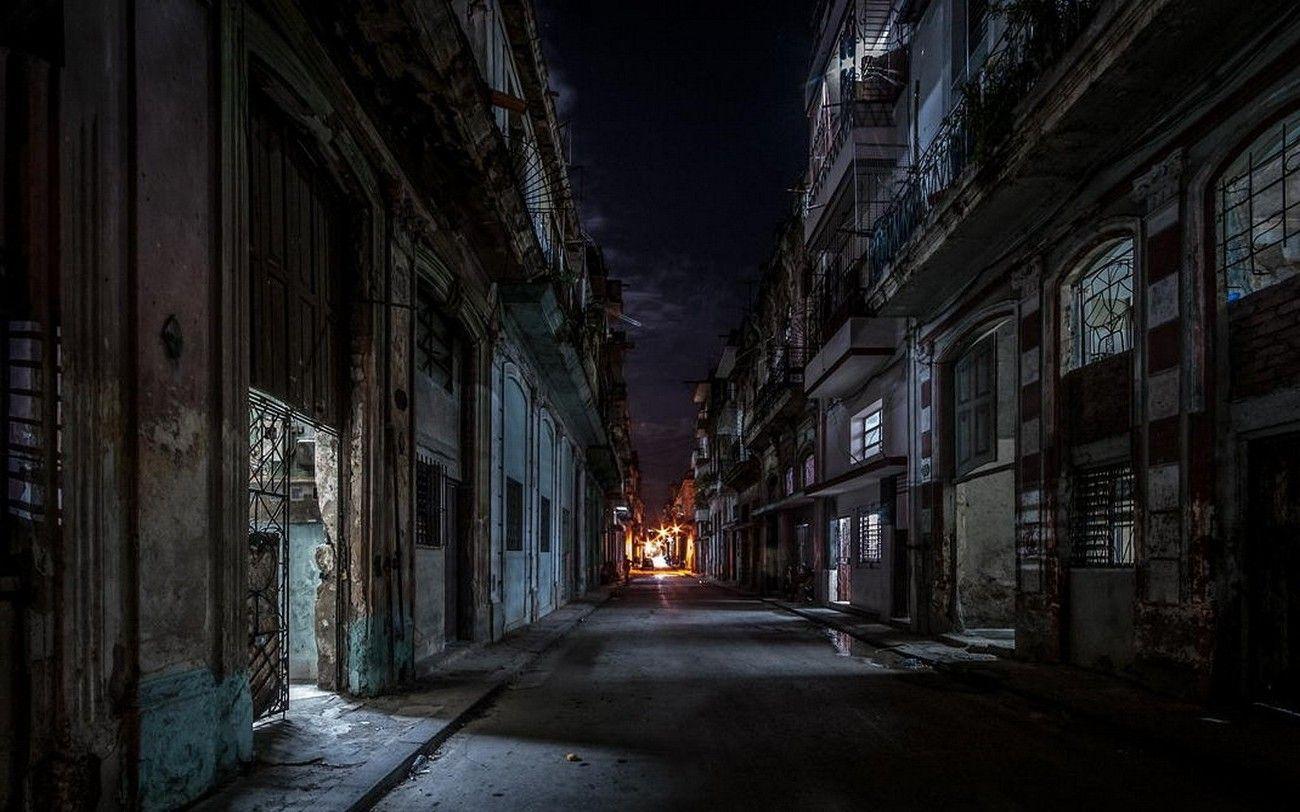 Landscape, Street, Urban, Havana, Cuba, Lights, Architecture, City