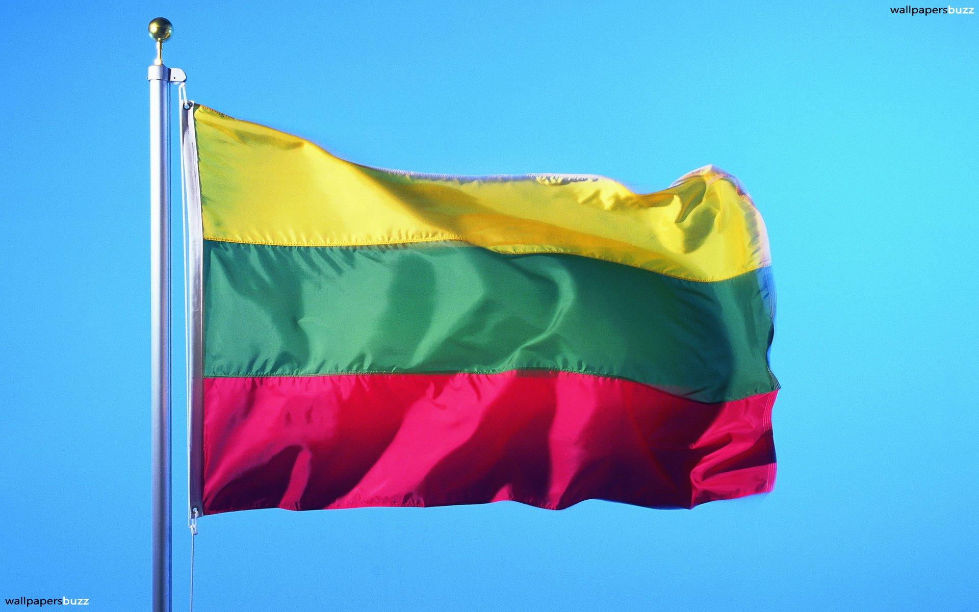 The traditional flag of Lithuania 2K Wallpapers