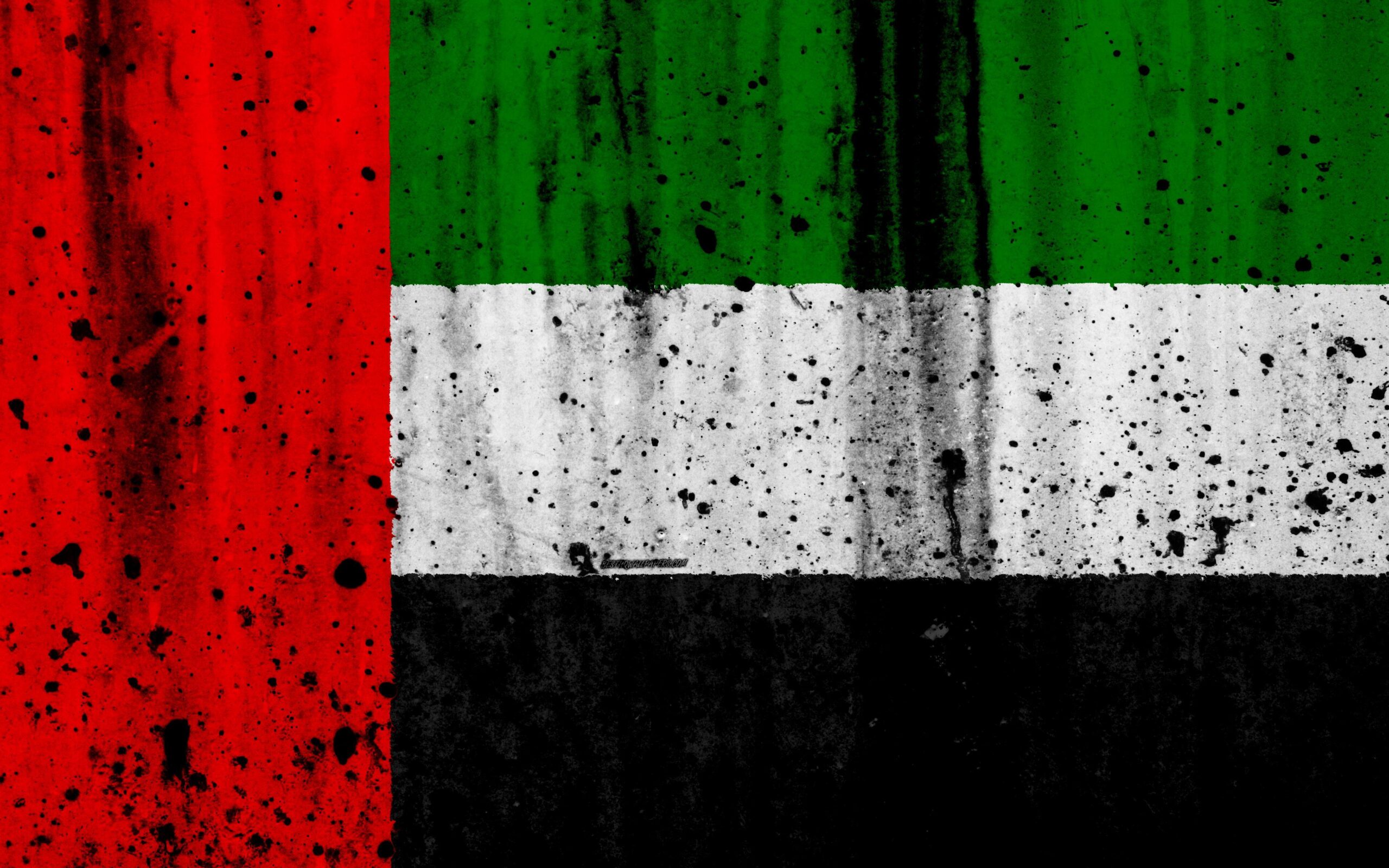 Download wallpapers UAE flag, k, grunge, flag of UAE, Asia, UAE