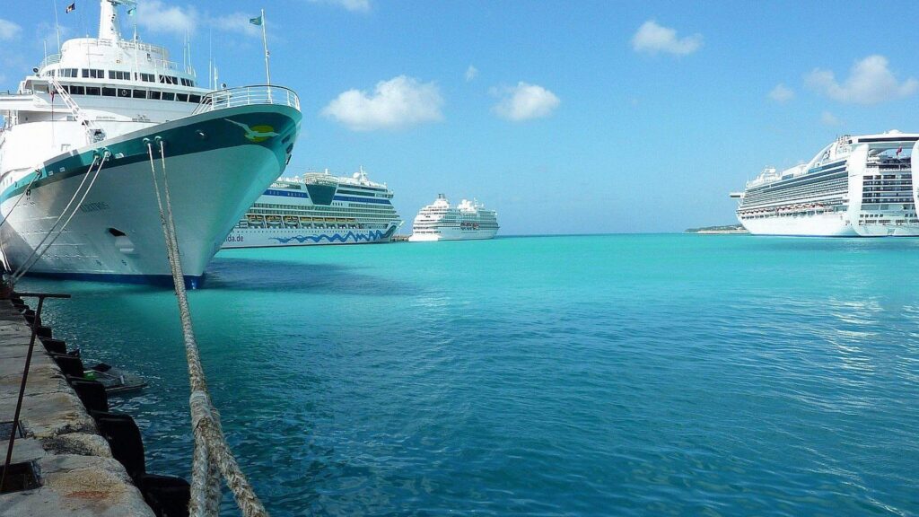 Sea Ocean Ships Water Albatros Barbados Port Bridgetown Caribic