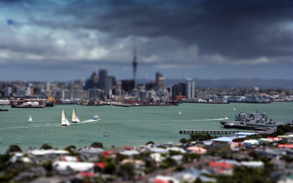 Auckland City Tilt Shift wallpapers