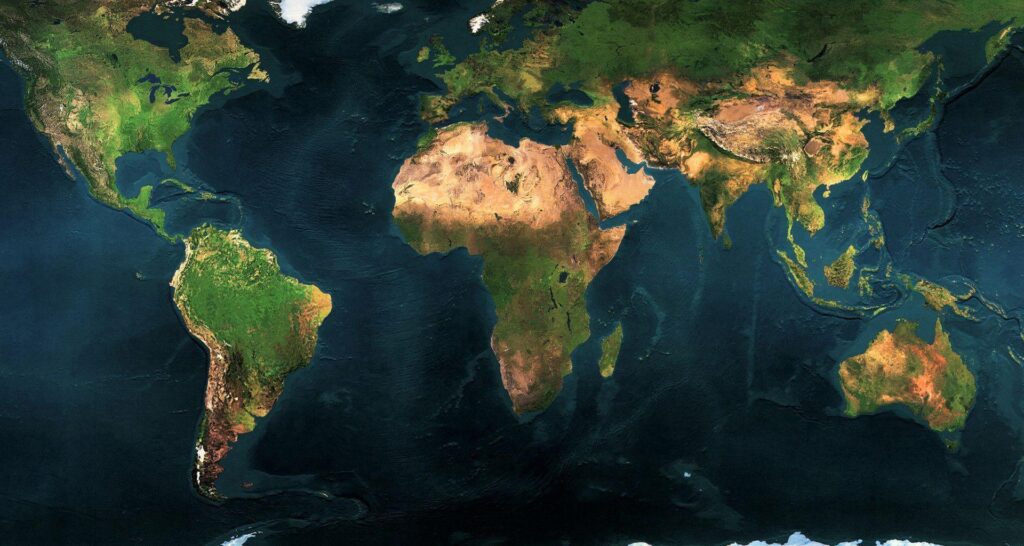Daily Wallpaper High Resolution Detailed Map of the World