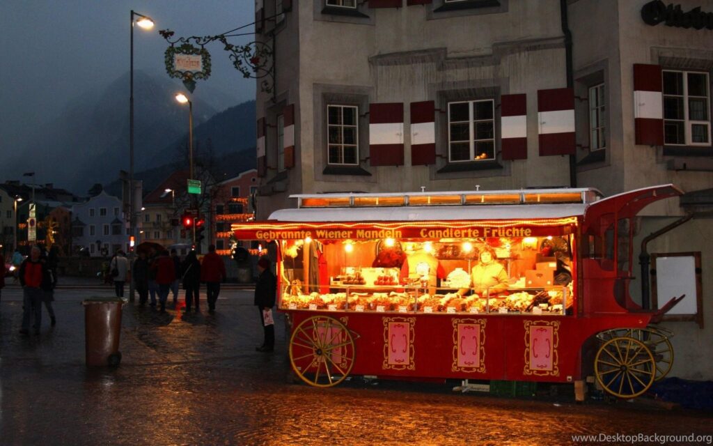 Wallpapers Vienna Christmas Market Caramel Nuts Innsbruck Austria