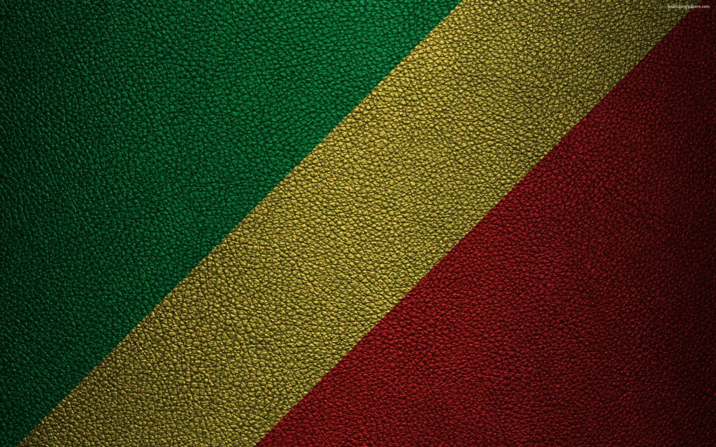 Download wallpapers Flag of the Republic of Congo, Africa, k