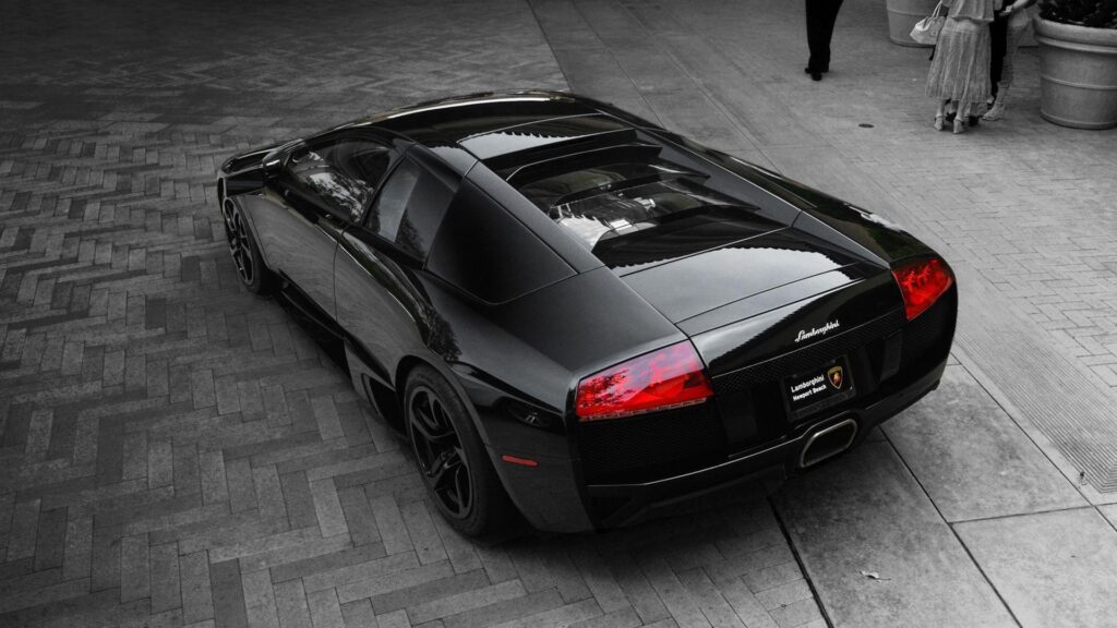 Black Lamborghini Murcielago LP Wallpapers