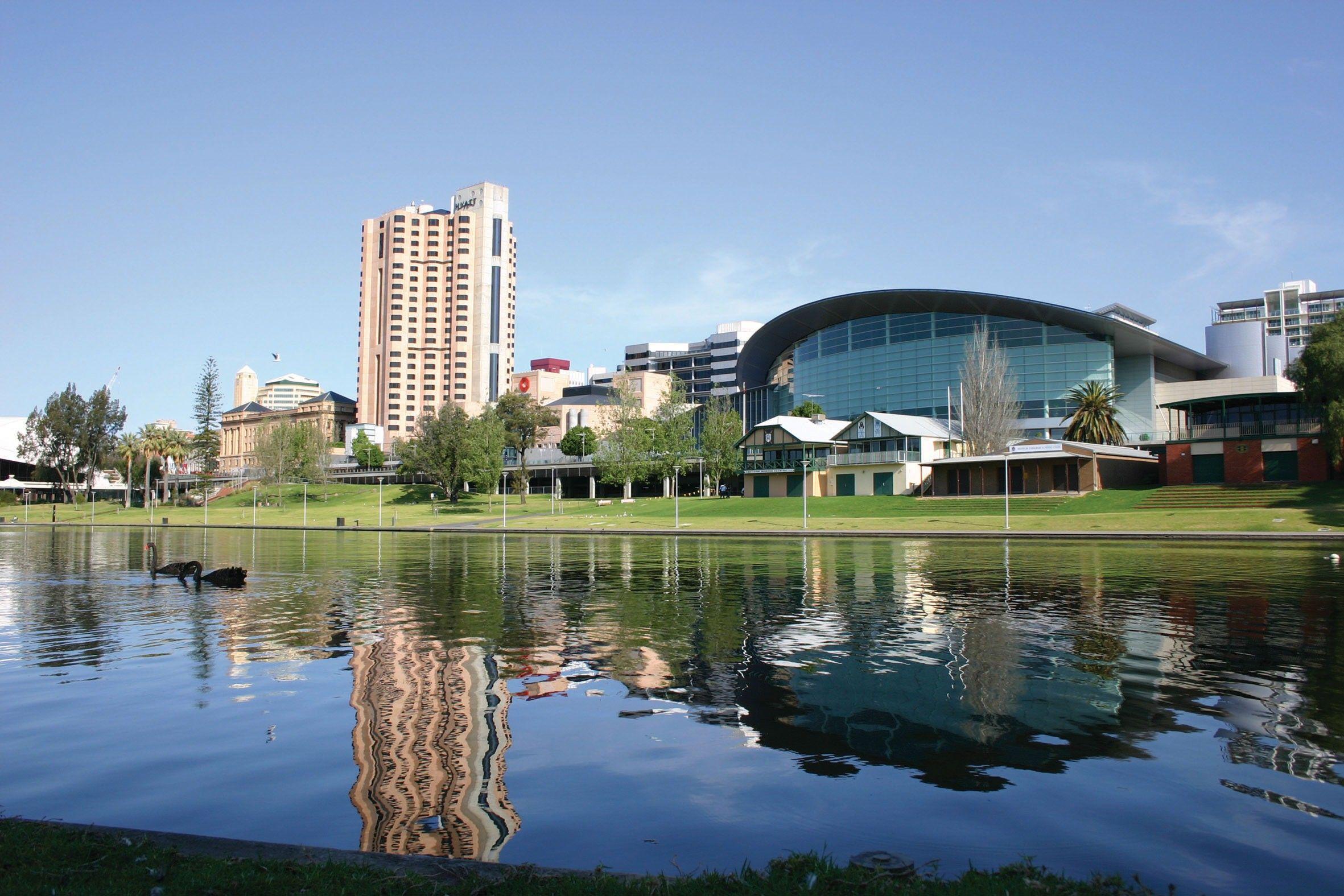 Beautiful View of Adelaide City in South Australia Country HD