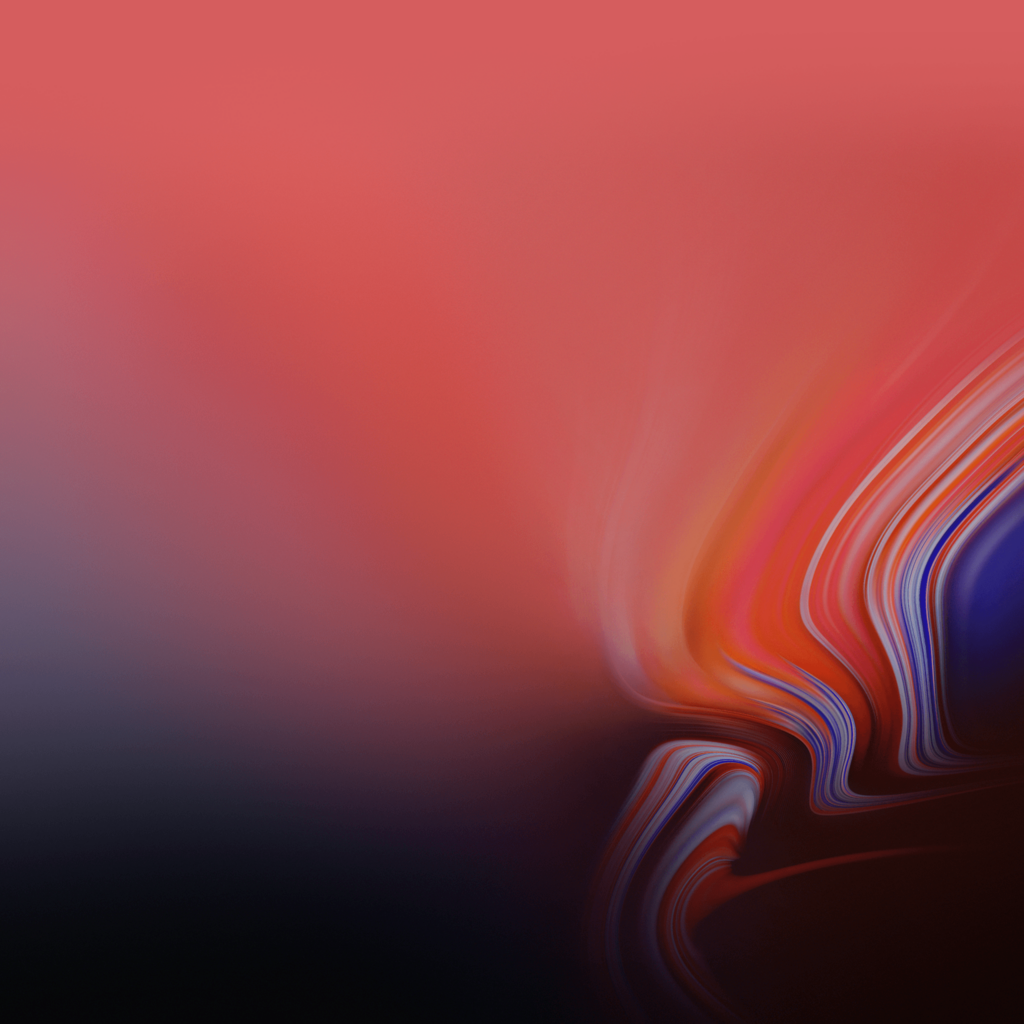 Wallpapers Waves, Gradient, Red, Samsung Galaxy Tab S, Stock, HD