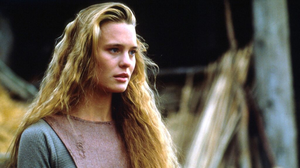 Robin Wright as a young woman