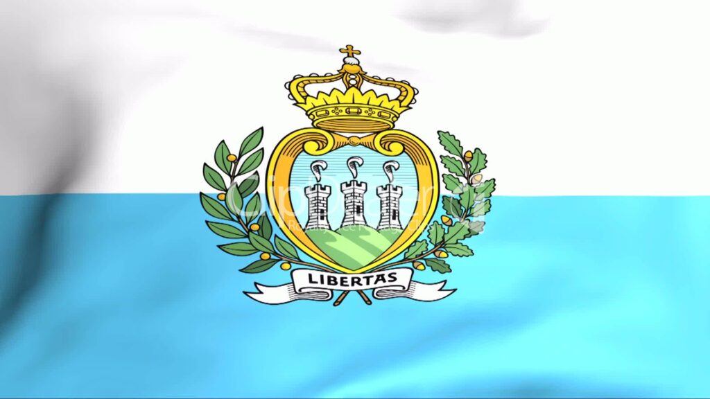 San Marino Flag Wallpaper