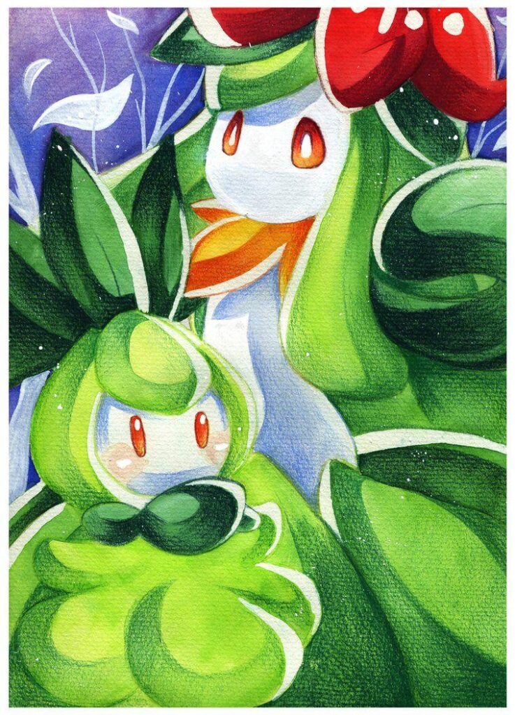 DoD Petilil and Lilligant by Chibi