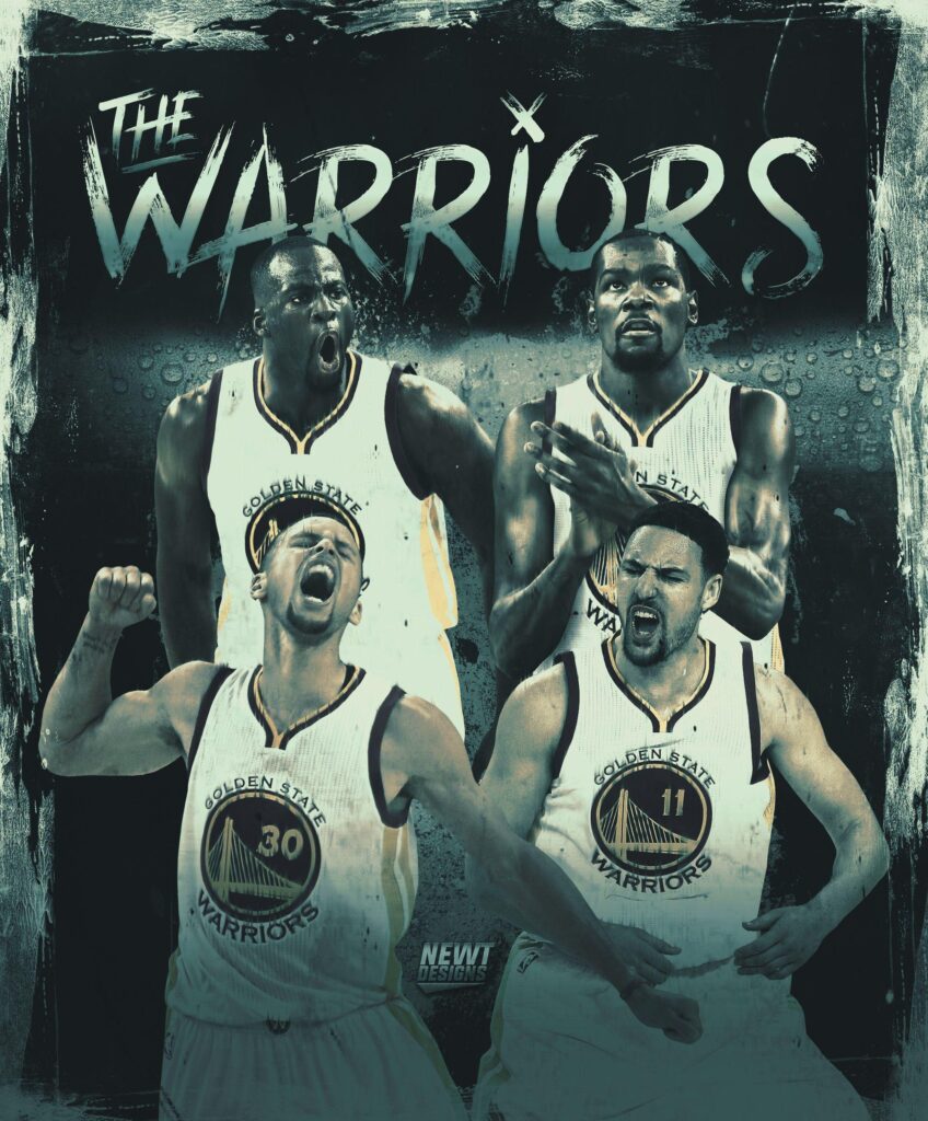 The Golden State Warriors Poster V by NewtDesigns