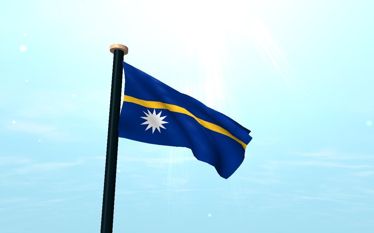 Nauru Flag D Free Wallpapers for Android