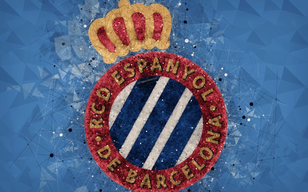 Download wallpapers RCD Espanyol, k, creative logo, Spanish