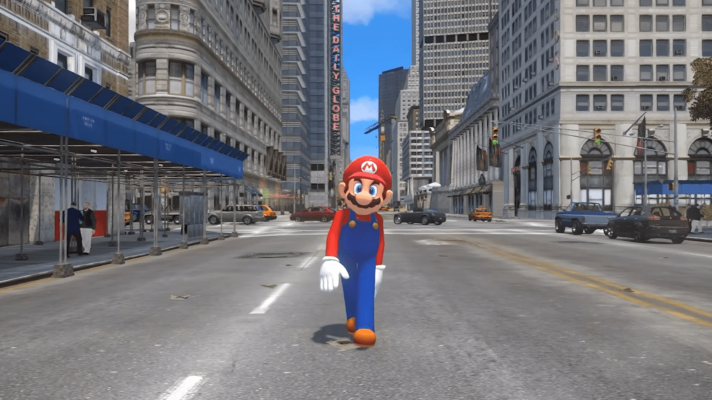 The Super Mario Odyssey trailer remade in GTA is better than the