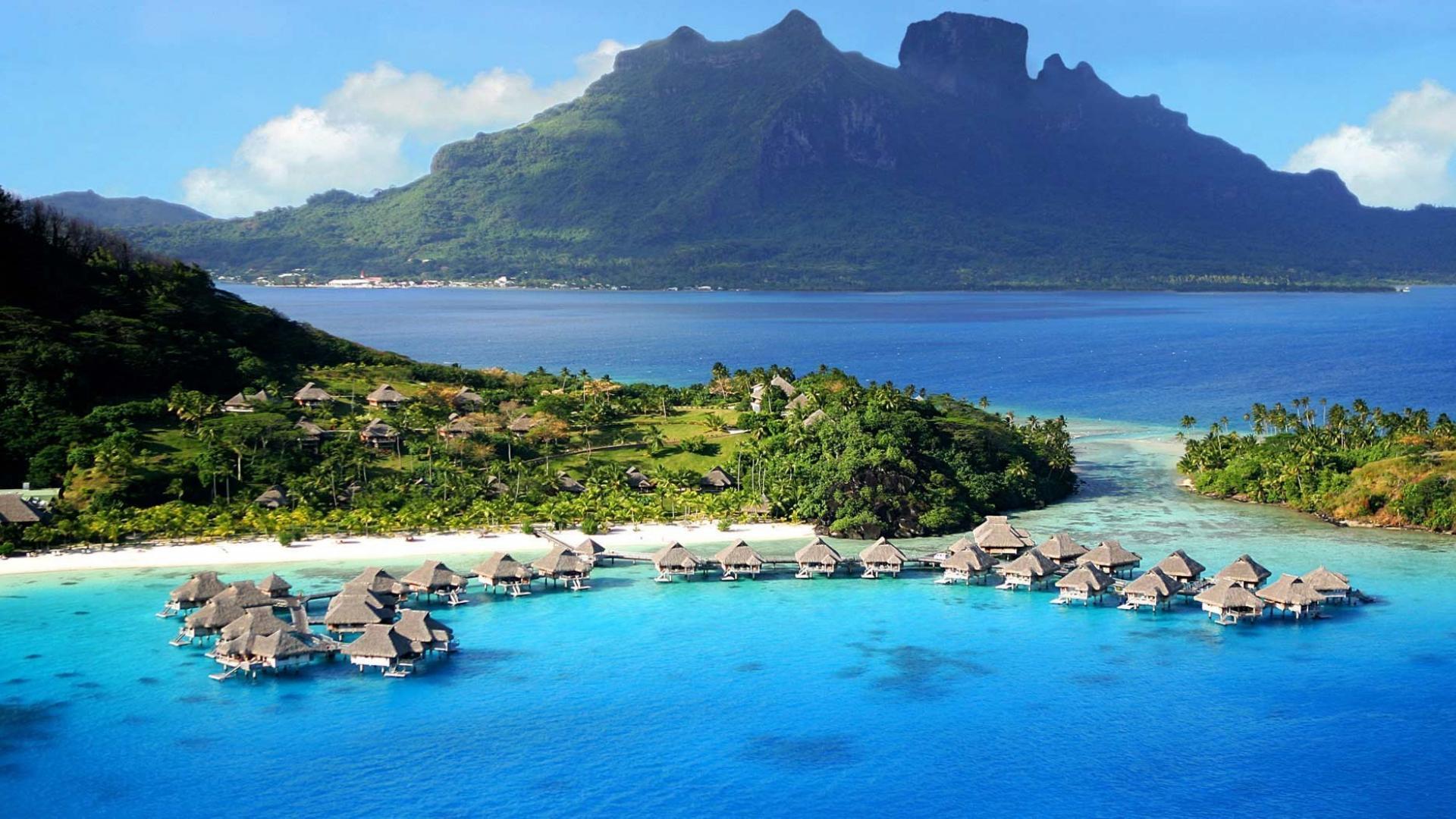 Landscapes nature french polynesia wallpapers