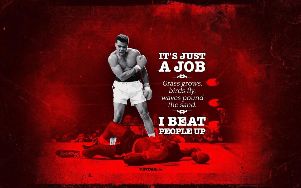 Muhammad Ali it&just a job wallpapers