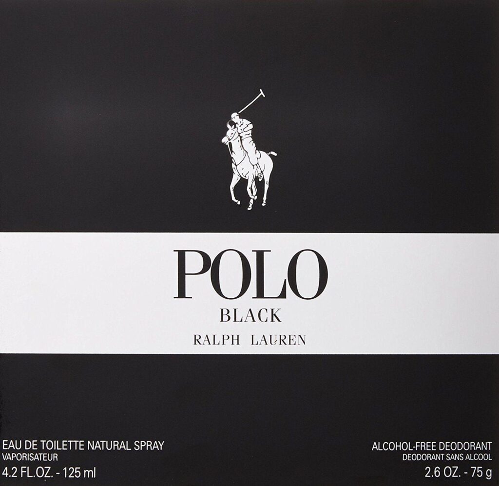 Ralph Lauren Polo Black for Men, Eau De Toilette Natural Spray,