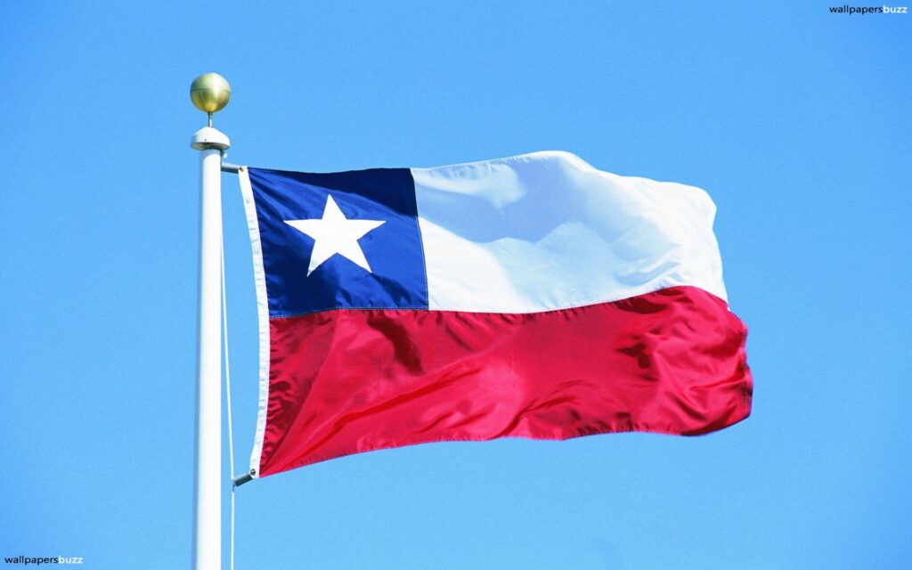 The flag of Chile 2K Wallpapers