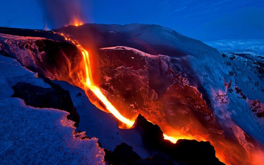 Mauna Loa Active Volcano in Hawaii State of US