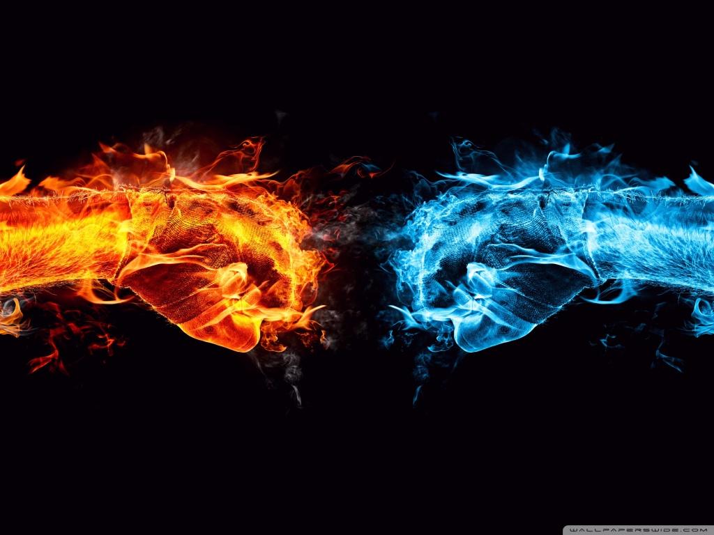 Fire Fist vs Water Fist ❤ K 2K Desk 4K Wallpapers for K Ultra HD
