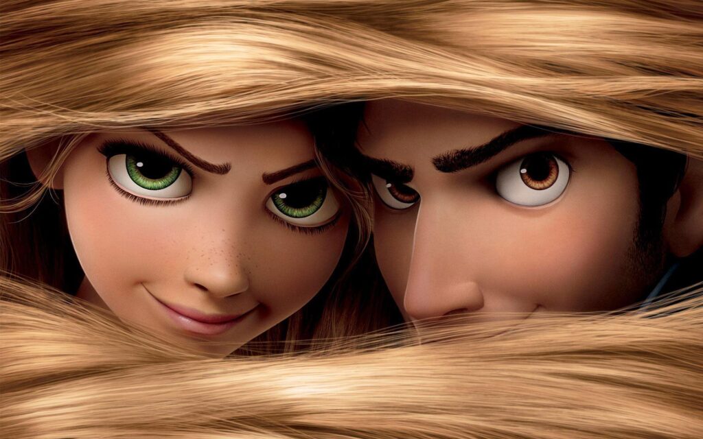 Romantic Tangled Rapunzel And Flynn Rider 2K Wallpapers