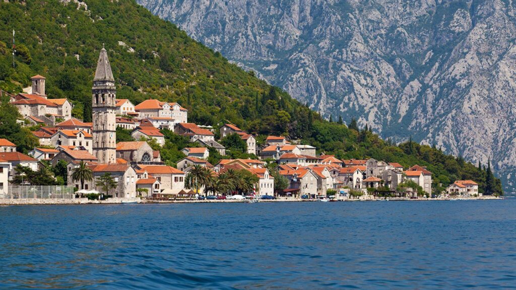 Photos Montenegro Perast Kotor bay Sea Coast Cities Houses