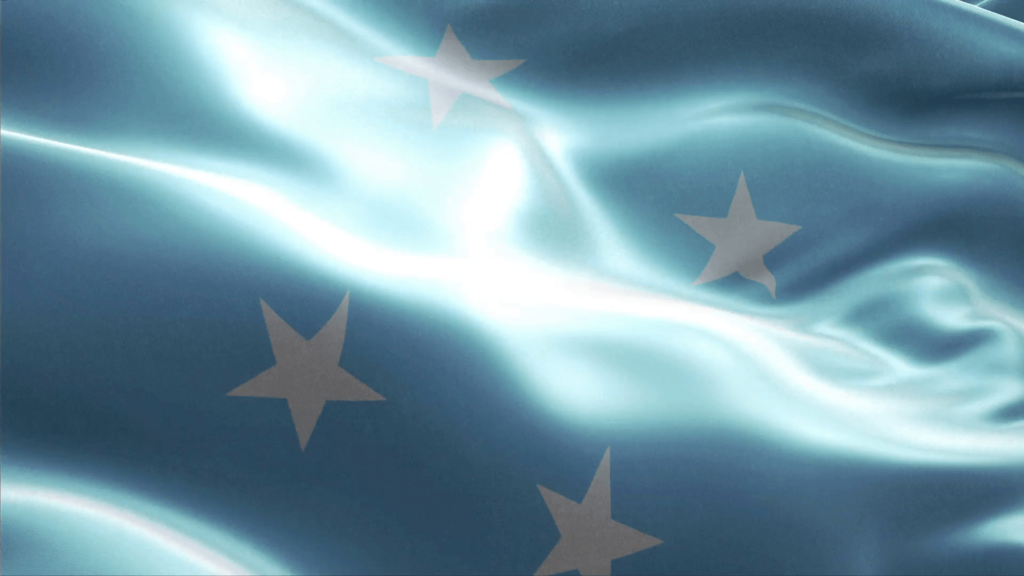Country Flag Federated States of Micronesia Motion Backgrounds