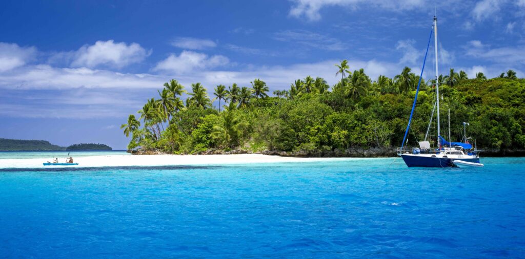 Beaches Nuku Vavau Tonga Ocean Paradise Island Green Palms Beach
