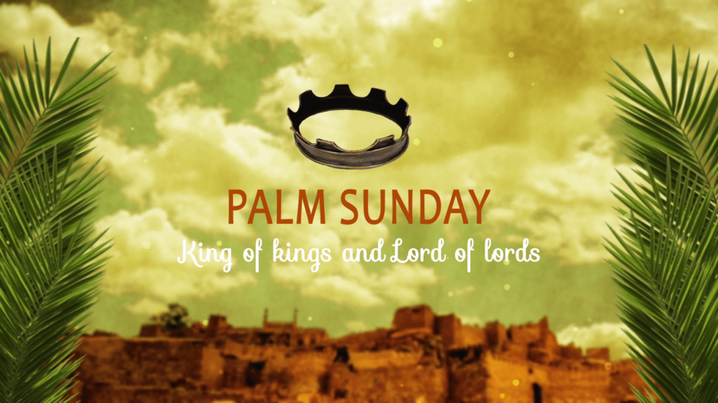 Palm Sunday Backgrounds Text And Crown Motion Backgrounds