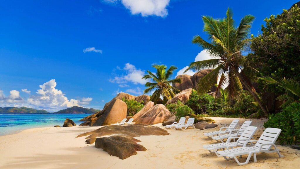 Seychelles Beach Sunset Wallpapers For Desk 4K Wallpapers