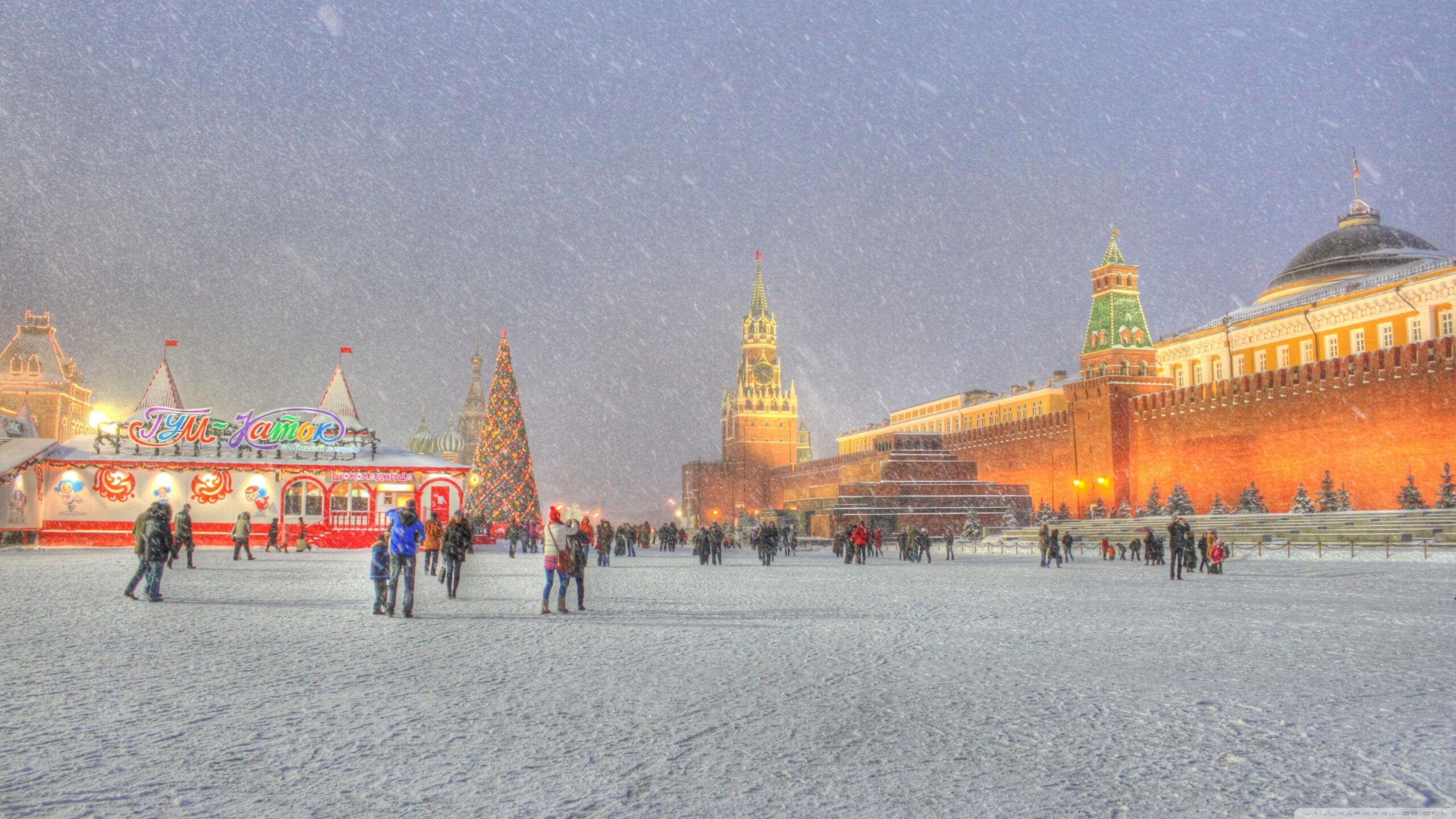 Red Square Moscow Russia Winter Holidays ❤ K 2K Desk 4K Wallpapers