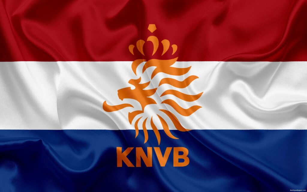 Download wallpapers Netherlands national football team, emblem, logo