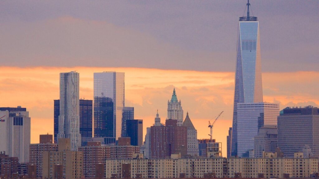 Sunset & Sunrise Pictures View Wallpaper of One World Trade Center