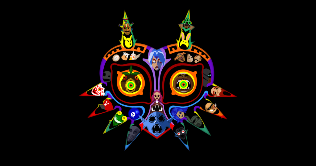 Majora’s Mask Wallpapers featuring all the masks