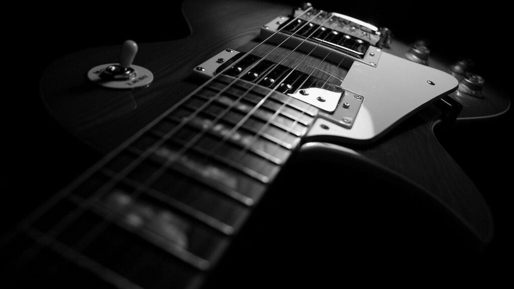 Wallpapers 2K p Black And White Guitar